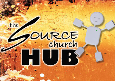 The Source Hub sign for Lobby