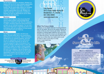 City Reach Brochure tri-fold outside